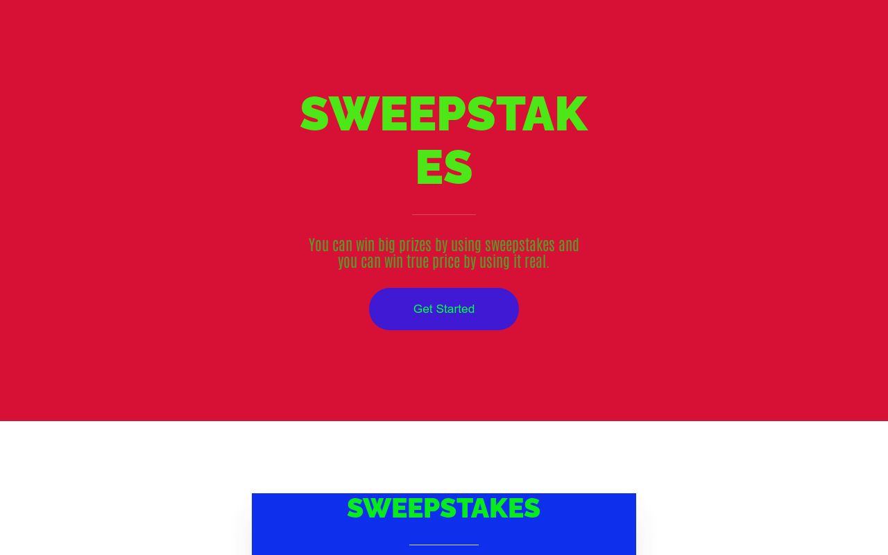 Carrd profile picture for @sweepstakes